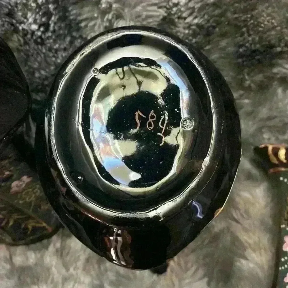 3 Black Glazed Pottery  antique style water jugs - Picture 11 of 15